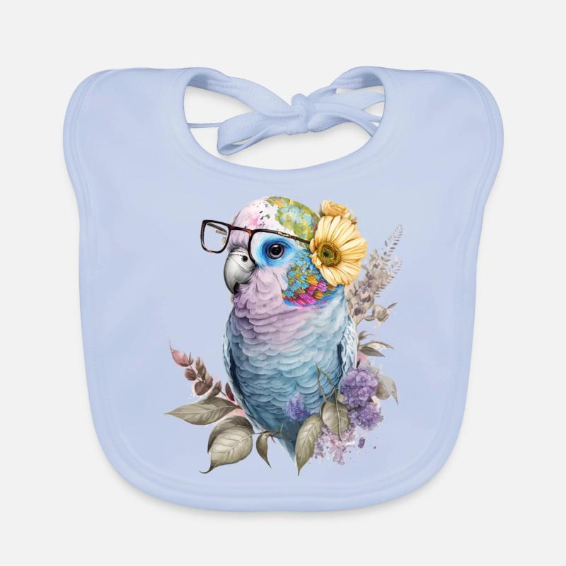 Budgerigar Organic Baby Bibs