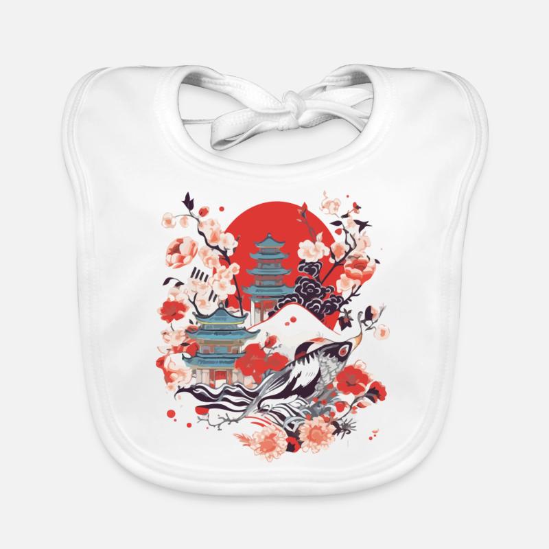 Japanese folklore Organic Baby Bibs
