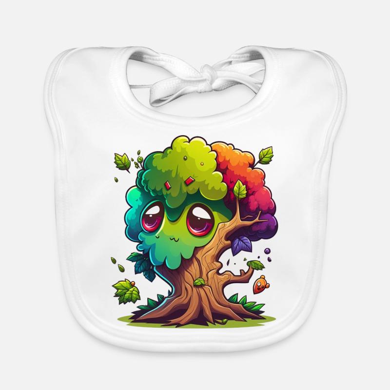 Arbre Cartoon Art Bavoir bio Bébé