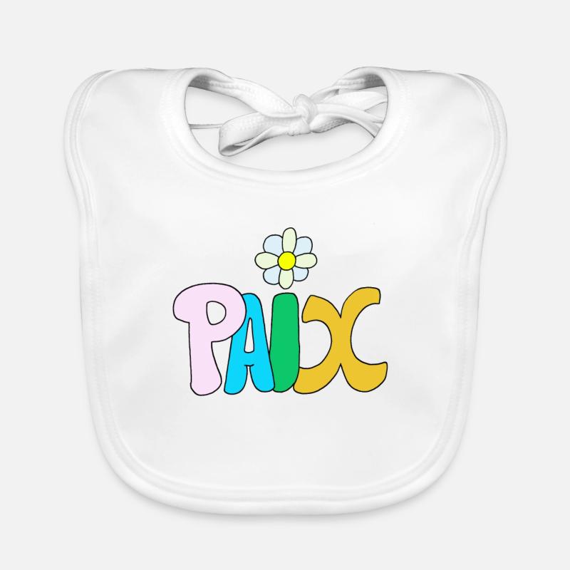 Paix Bavoir bio Bébé