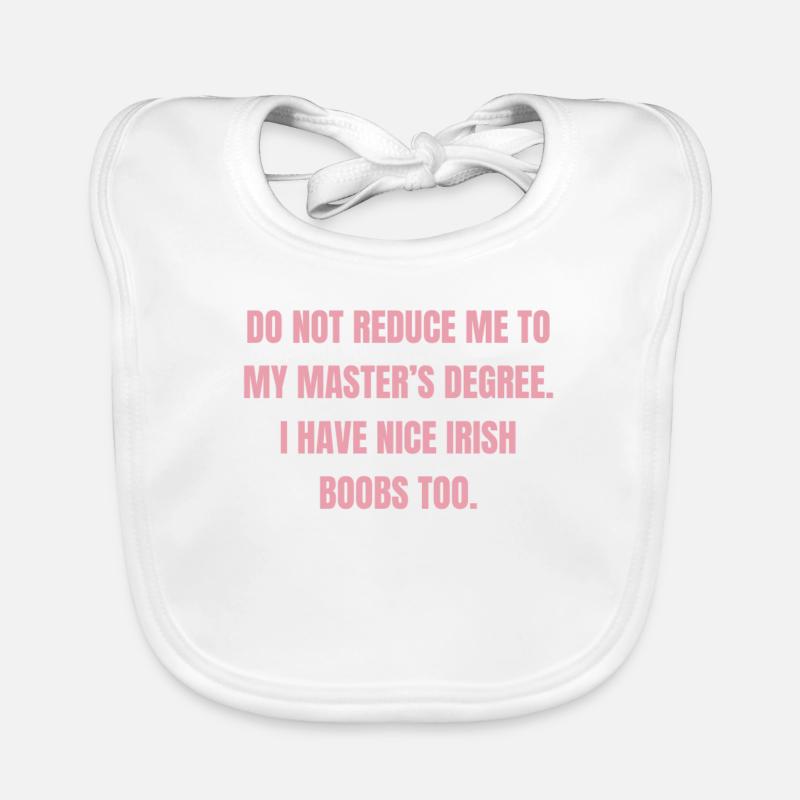Diplômé de Master irlandais Bavoir bio Bébé