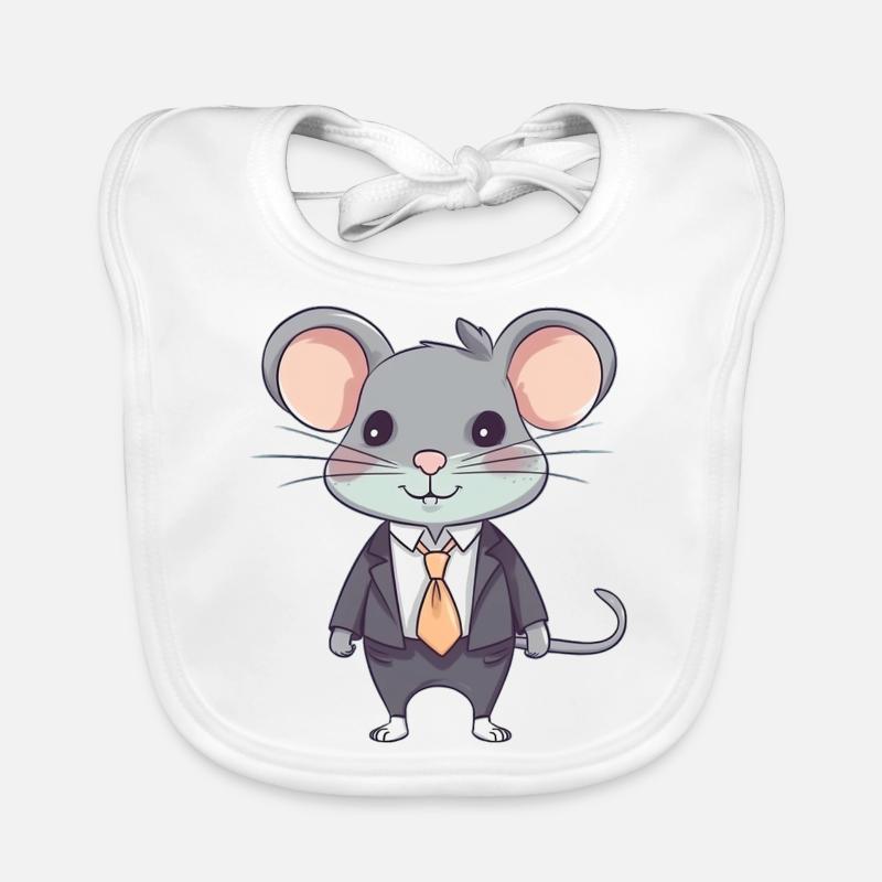 Suave Mouse Organic Baby Bibs
