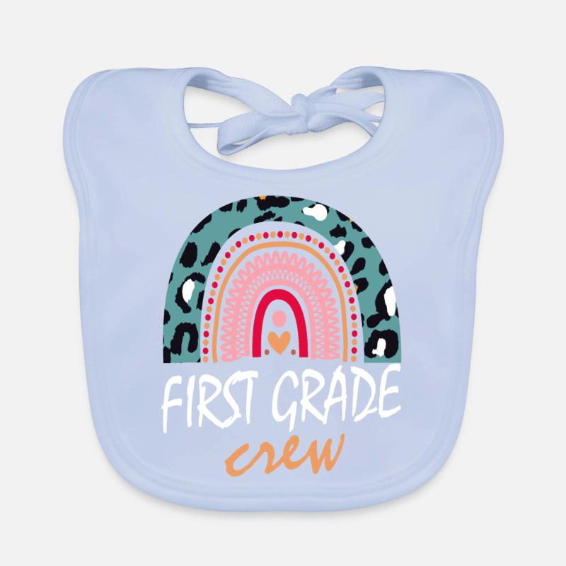 First Grade Crew Gift Organic Baby Bibs