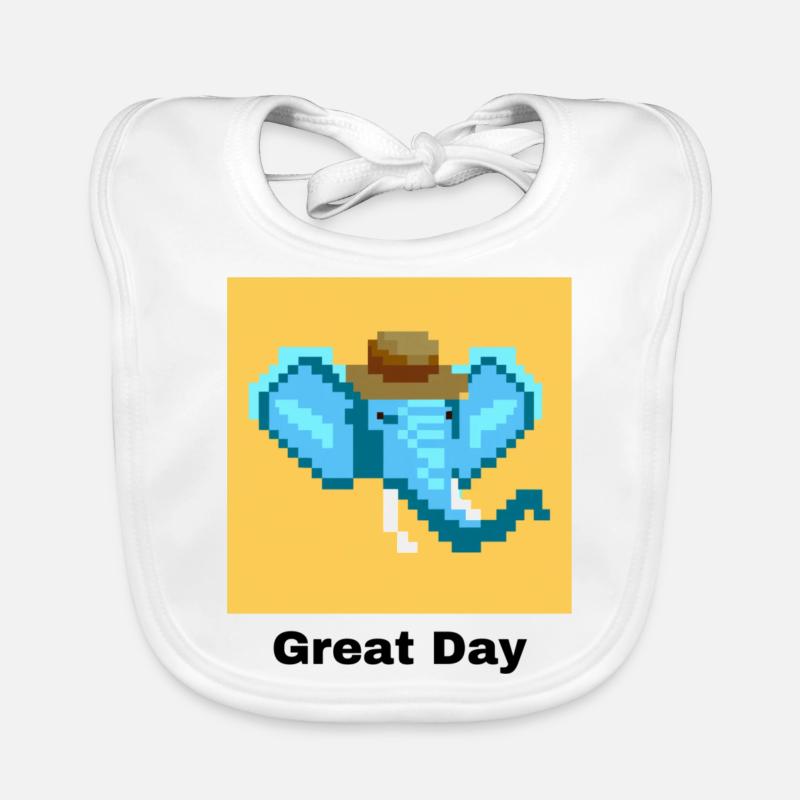 Great Day Elephant Organic Baby Bibs