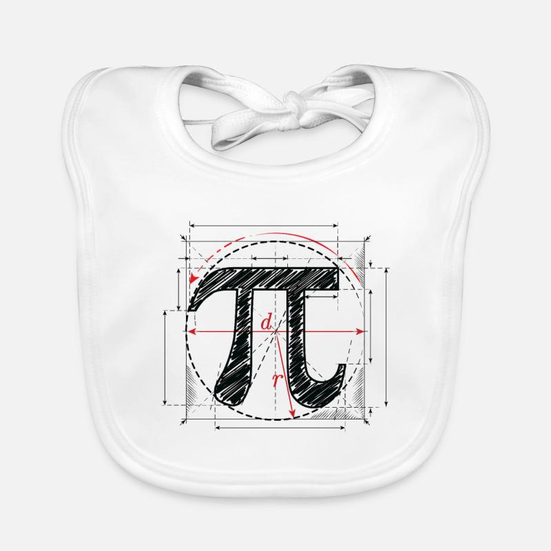 Pi Day Organic Baby Bibs