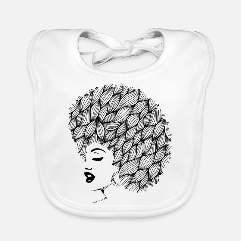 Afro femme Bavoir bio Bébé