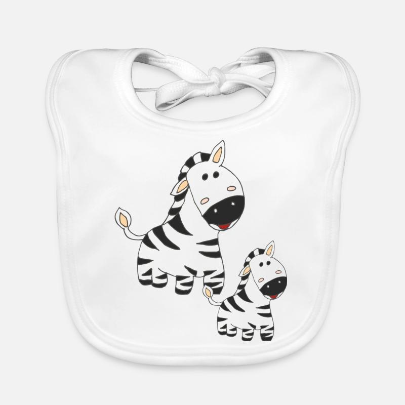 zebra mutter und kind Baby Bio-Lätzchen