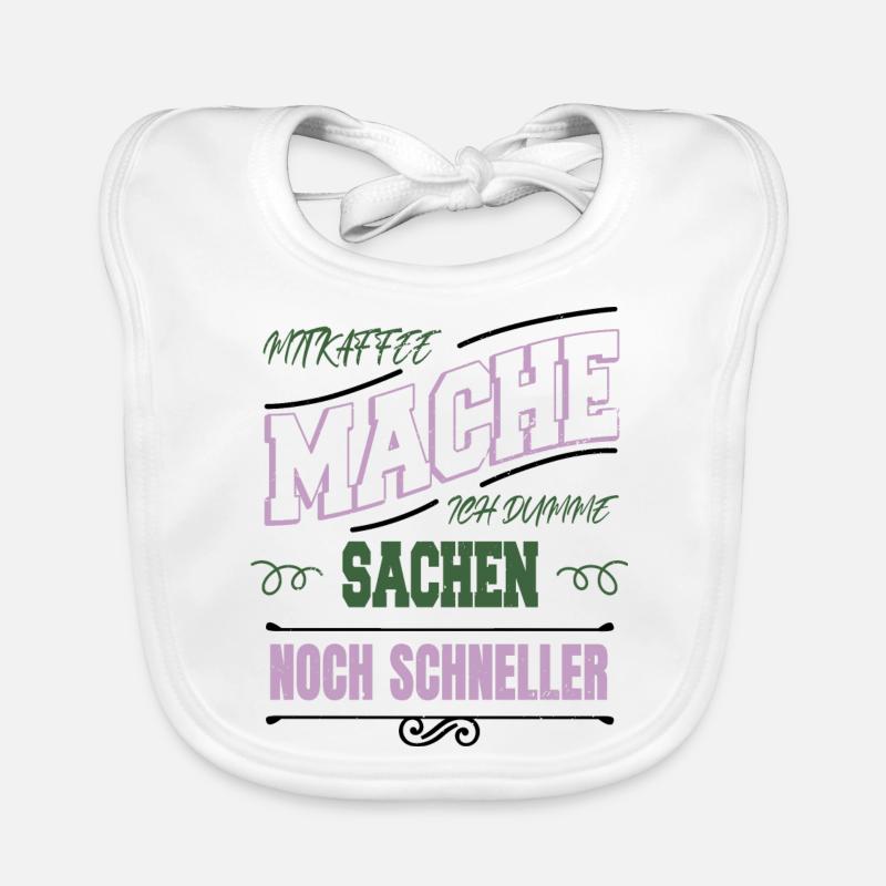 morgen kaffeesatz geburtstagsgeschenkidee Baby Bio-Lätzchen