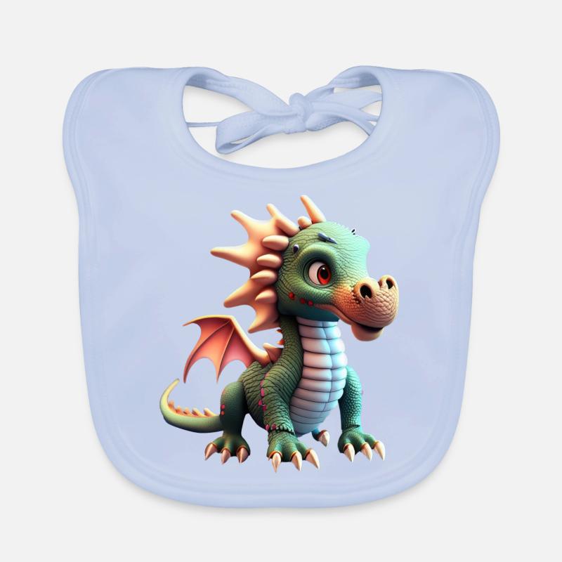 mignon petit bébé dragon drôle Bavoir bio Bébé