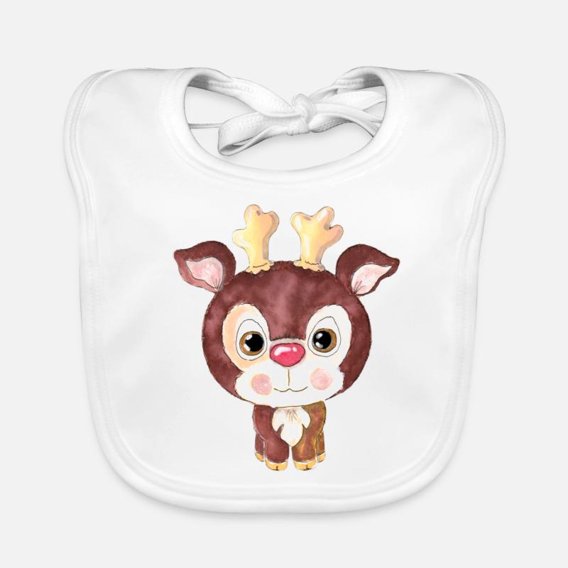 Rudolph das Rentier Baby Bio-Lätzchen