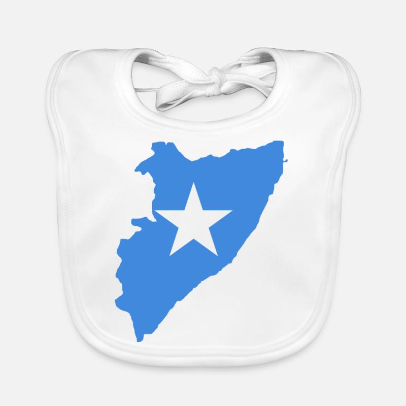 Carte du drapeau de la Somalie Bavoir bio Bébé