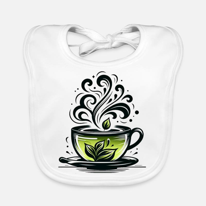Conception de thé Bavoir bio Bébé