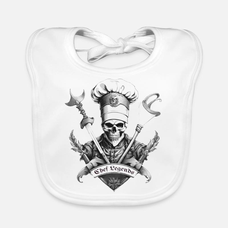 Chef Legends s/w Baby Bio-Lätzchen