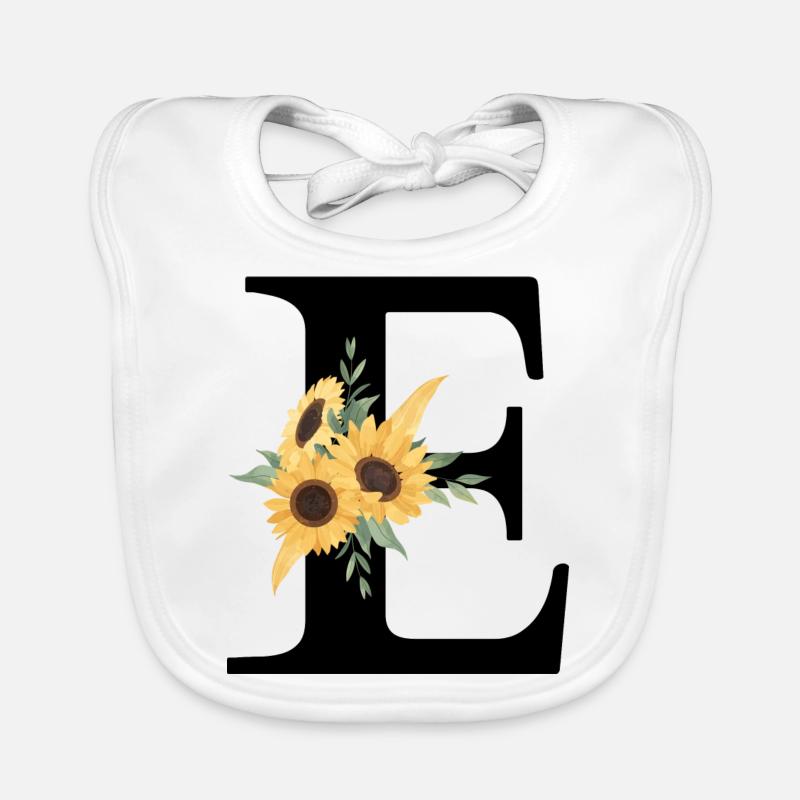 Sonnenblume Blumen E-Brief Baby Bio-Lätzchen