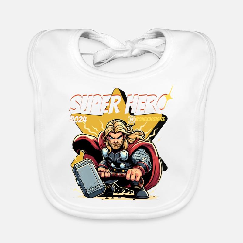 Super-héros Bavoir bio Bébé