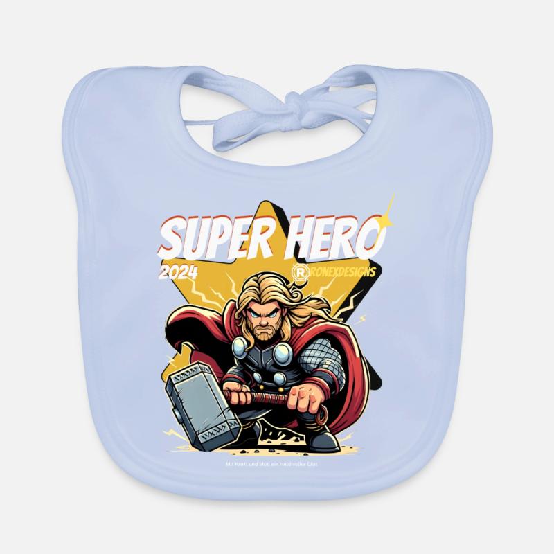 Super-héros Bavoir bio Bébé