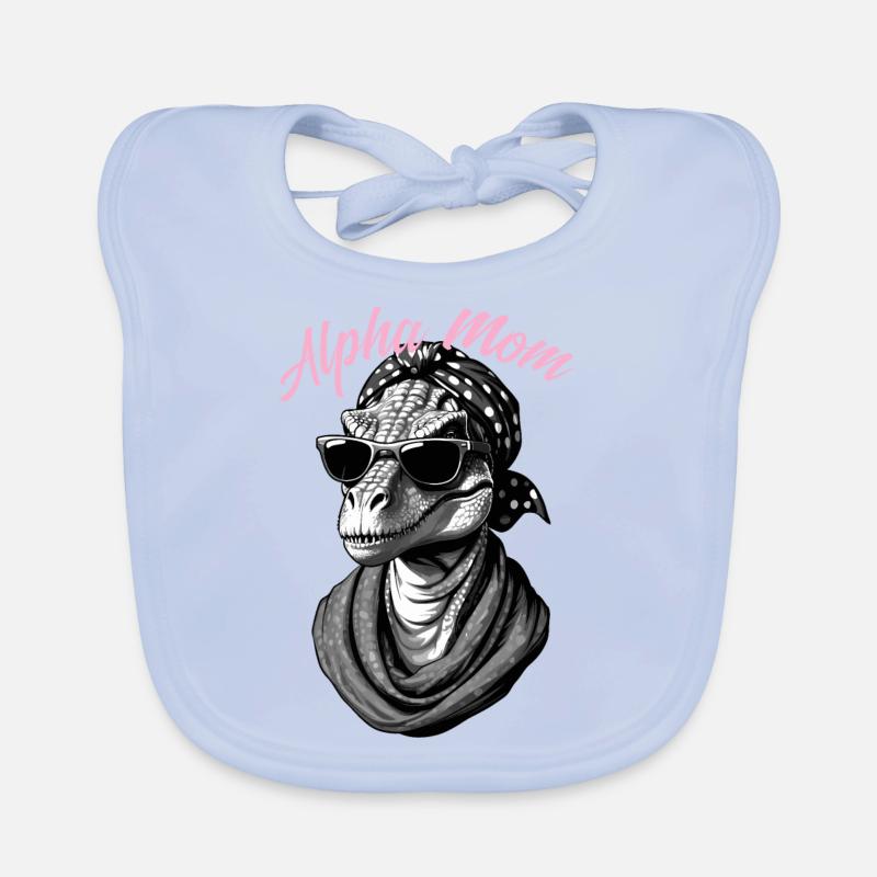 Alpha Mom Lustige Dinosaurier Mutter Coole Dino Baby Bio-Lätzchen