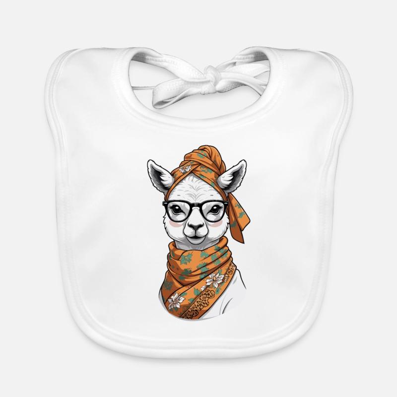 Drôle Lama Alpaga mère Design Bavoir bio Bébé