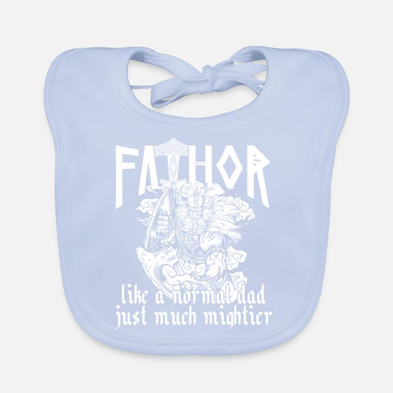 Wikinger Papa Vathor Cooles Spruch Design Baby Bio-Lätzchen