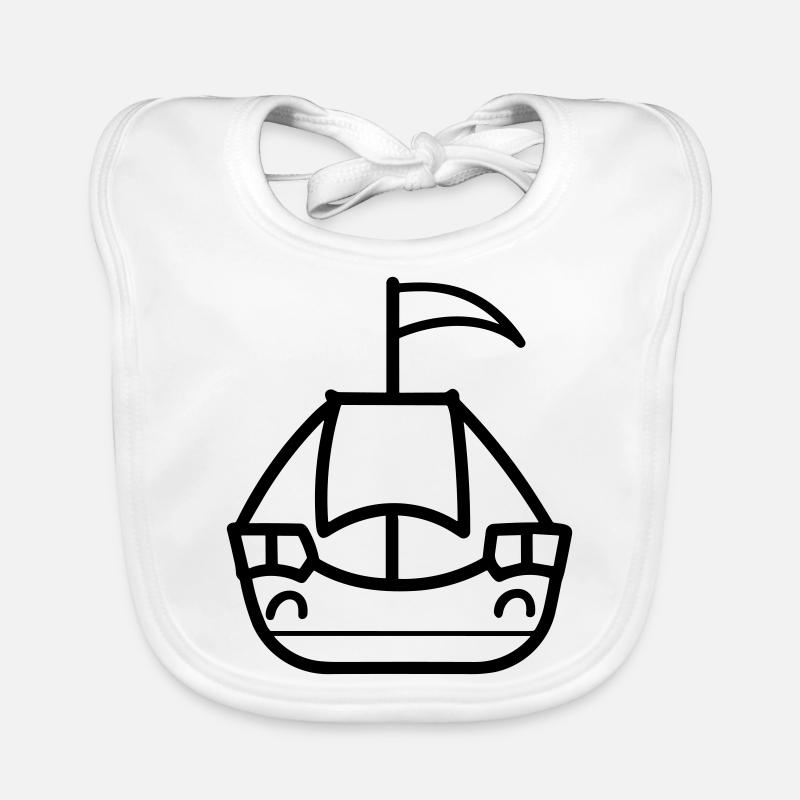 Pirate ship Organic Baby Bibs