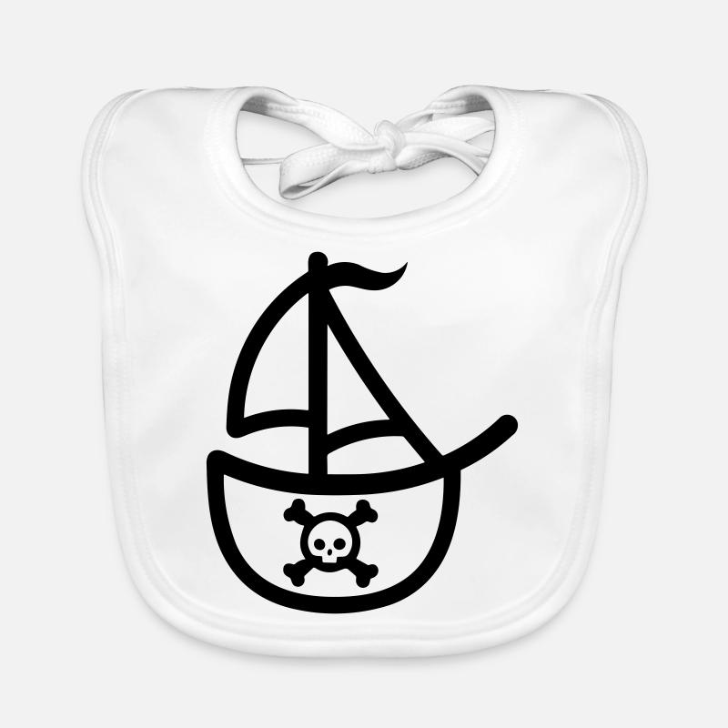 Pirate ship Organic Baby Bibs
