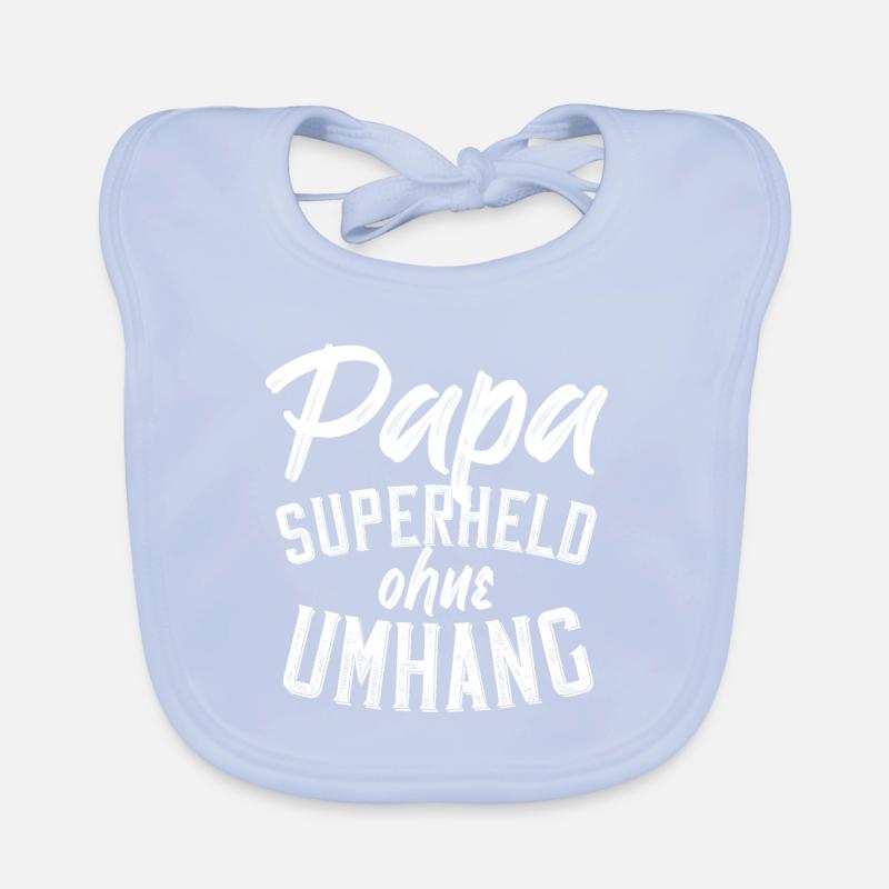 Superheld Papa Papas Geburtstag Perfekter Style Baby Bio-Lätzchen