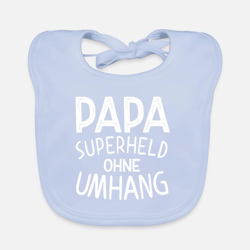 Superheld Papa Lustiger Vater Perfekter Style Baby Bio-Lätzchen