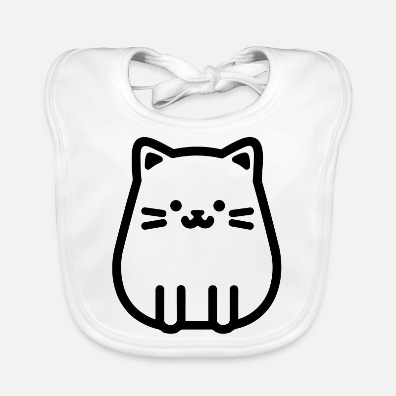 chaton Bavoir bio Bébé
