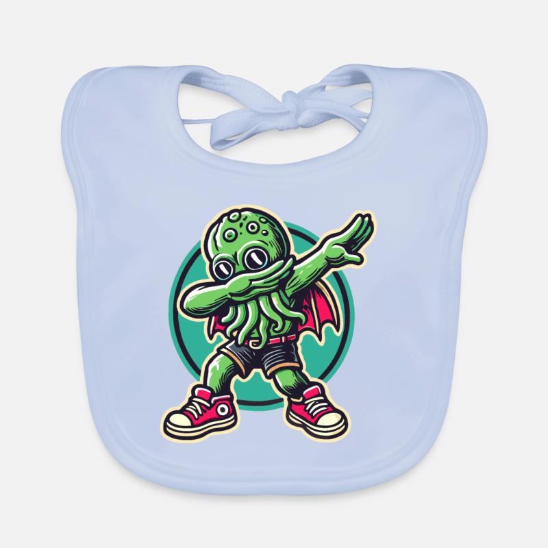 Dabbing drôle Cthulhu Dabbing Design Bavoir bio Bébé