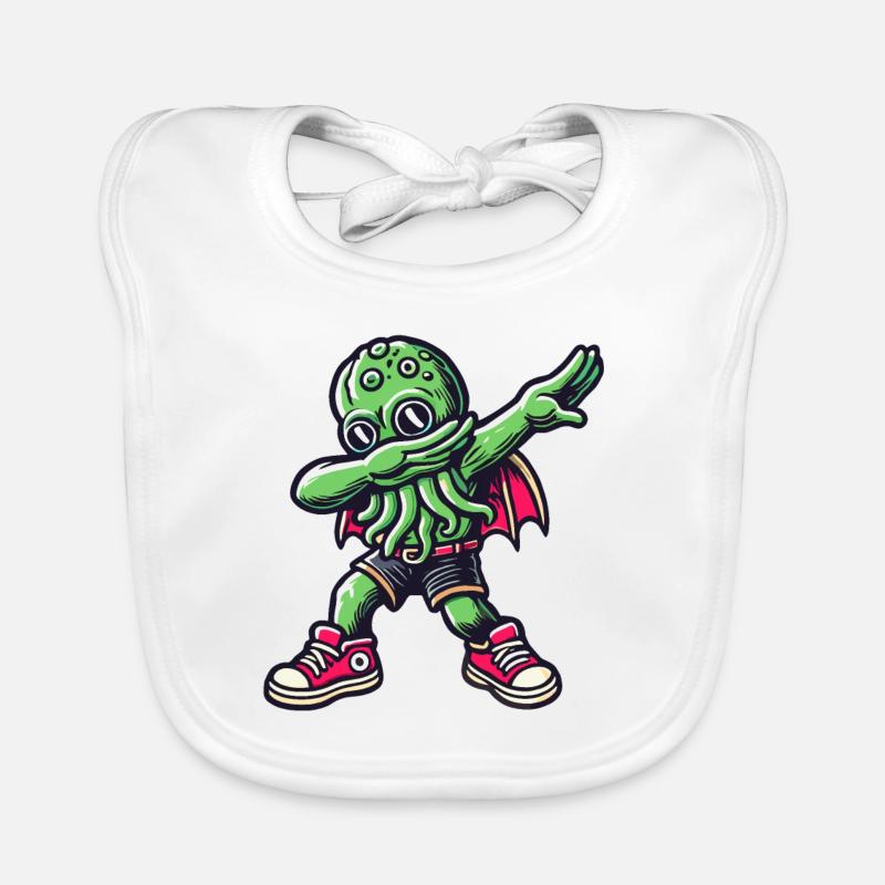Dabbing drôle Cthulhu Dabbing Design Bavoir bio Bébé