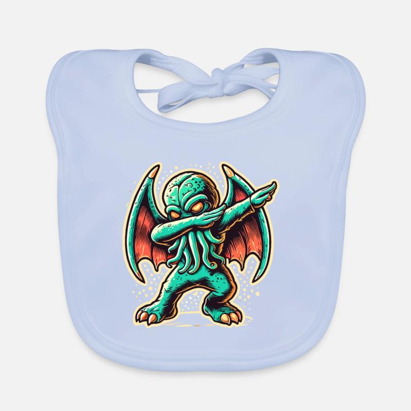 Dabbing drôle Cthulhu Dabbing Design Bavoir bio Bébé