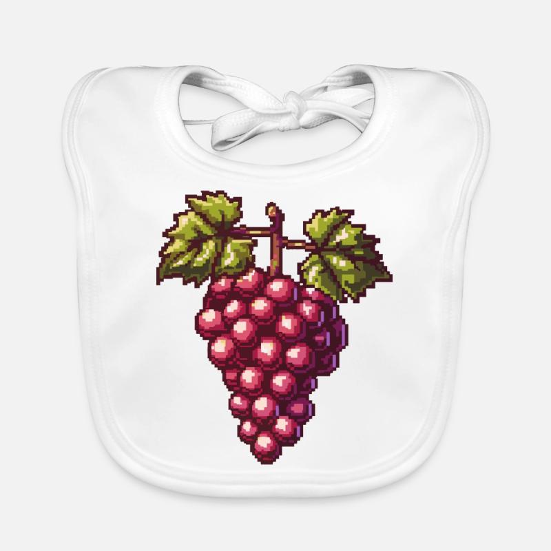 Raisin Icône Pixel Bavoir bio Bébé