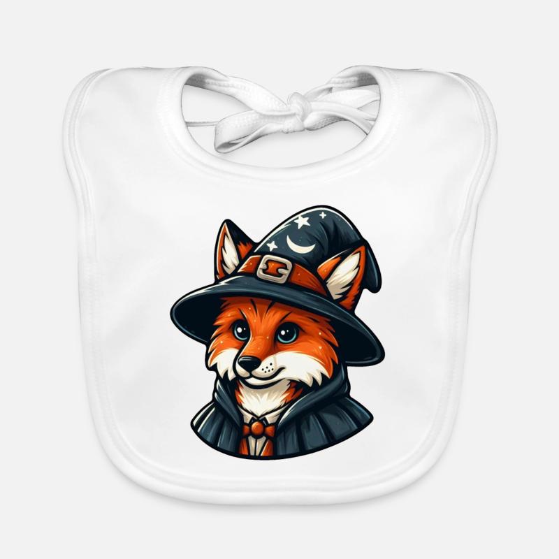 Magical Fox - Wizard Fantasy Organic Baby Bibs