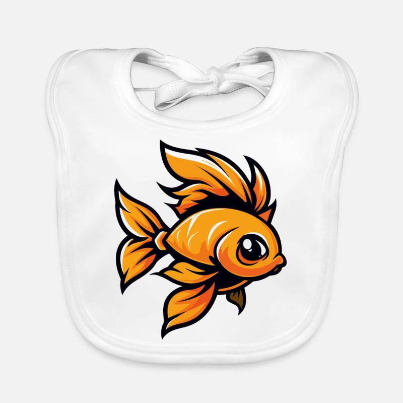 poisson rouge Bavoir bio Bébé