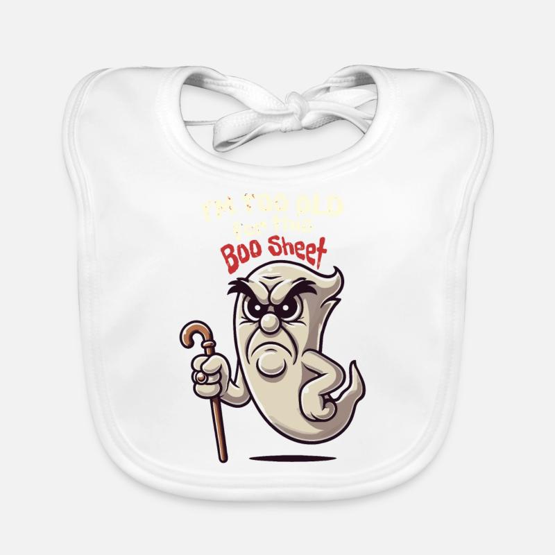 Drôle de dicton Design Grumpy Old Ghost Bavoir bio Bébé