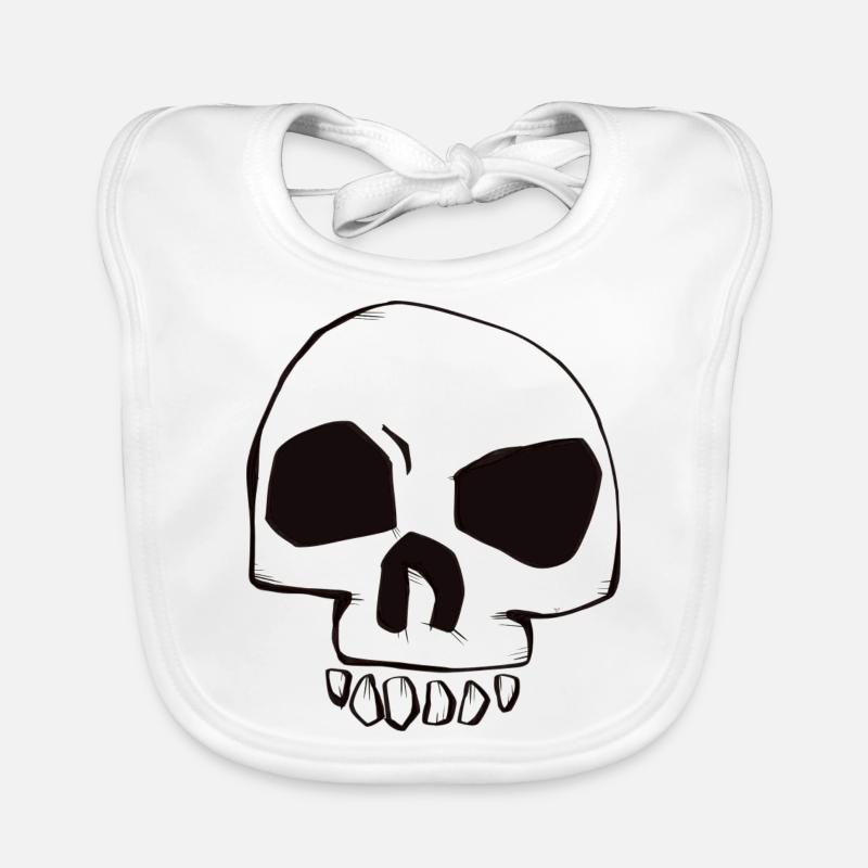 skull Bavoir bio Bébé