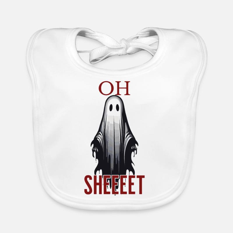 Halloween Oh Sheet Gespenst Lustig Baby Bio-Lätzchen