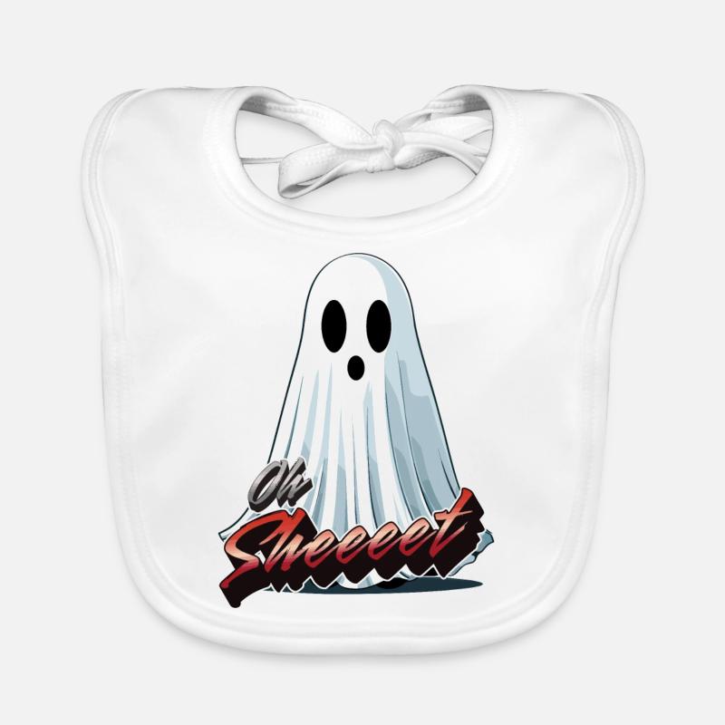 Oh Sheet Ghost Drôle Halloween Fun Bavoir bio Bébé