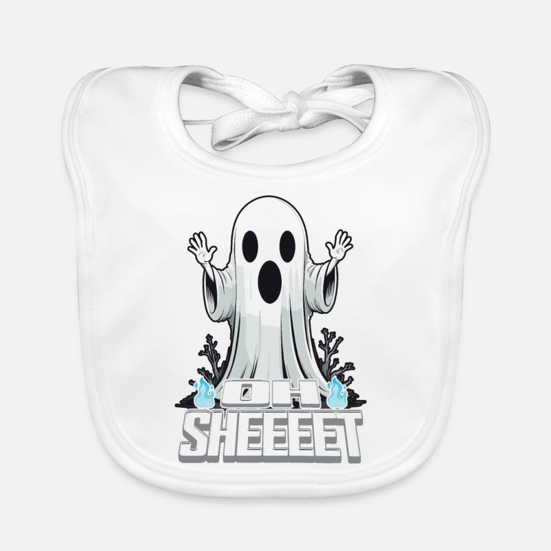 Halloween Oh Sheet Gespenst Lustig Baby Bio-Lätzchen