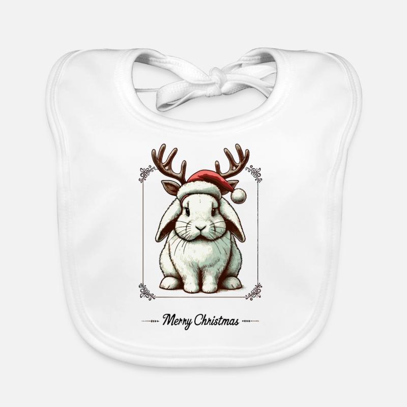 Mignon lapin style Noël Bavoir bio Bébé