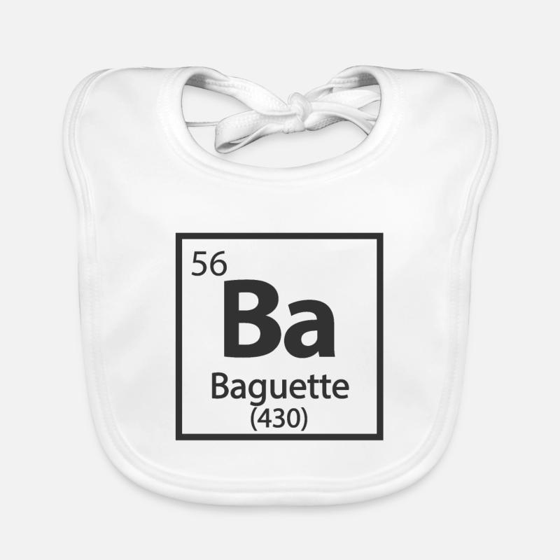 Baguette-Element Periodensystem Baby Bio-Lätzchen