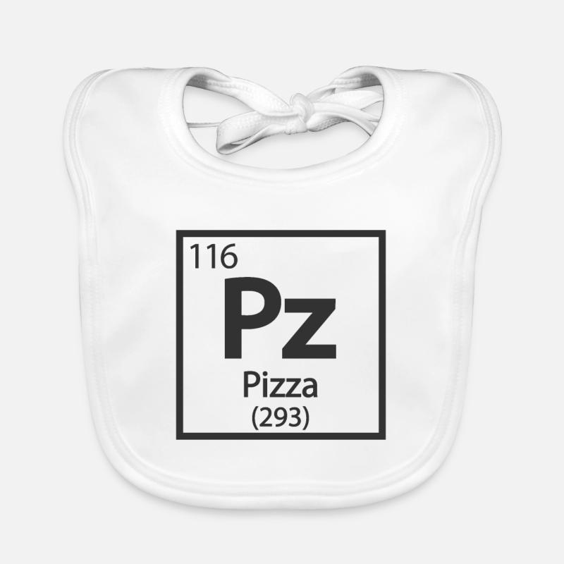 Pizza Element - Periodic Table Organic Baby Bibs