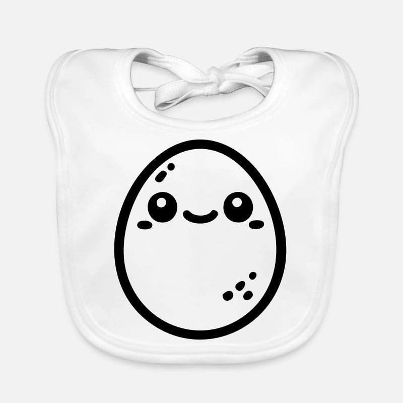 lachendes Ei Baby Bio-Lätzchen