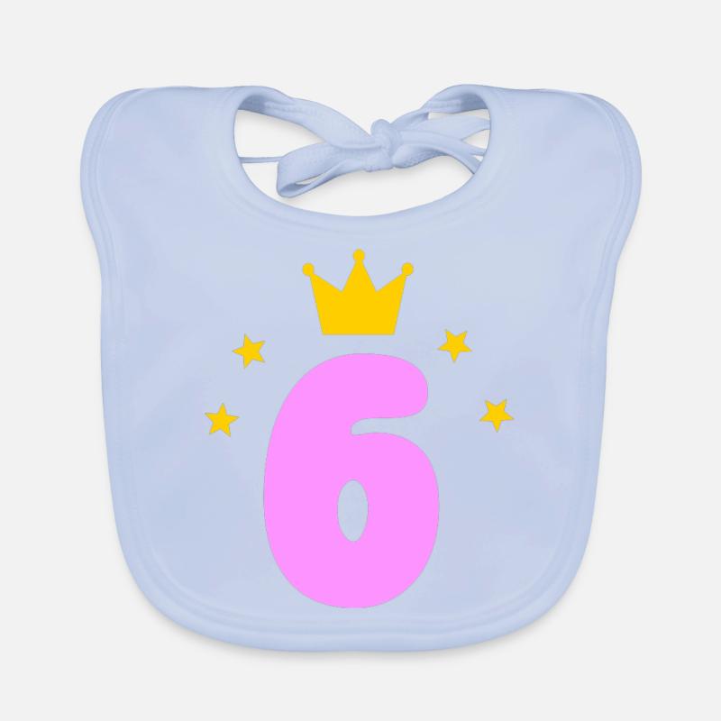 Mädchen 6. Geburtstag Baby Bio-Lätzchen