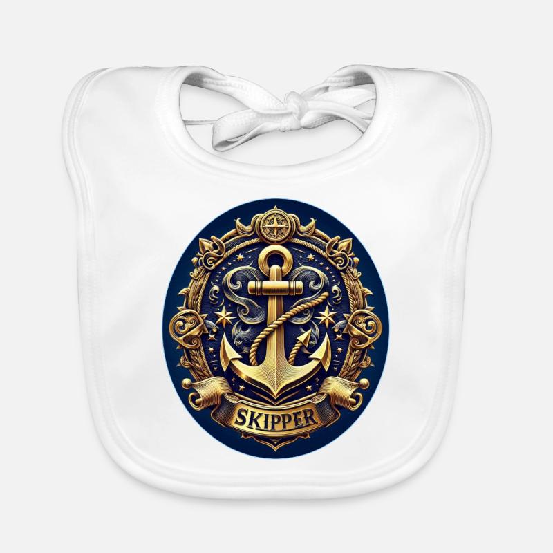Skipper Logo Bavoir bio Bébé