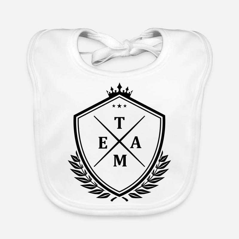 Team Crest Organic Baby Bibs