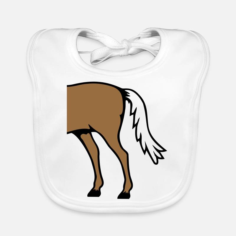 Moitié cheval arrière arrière moitié plaisir Bavoir bio Bébé