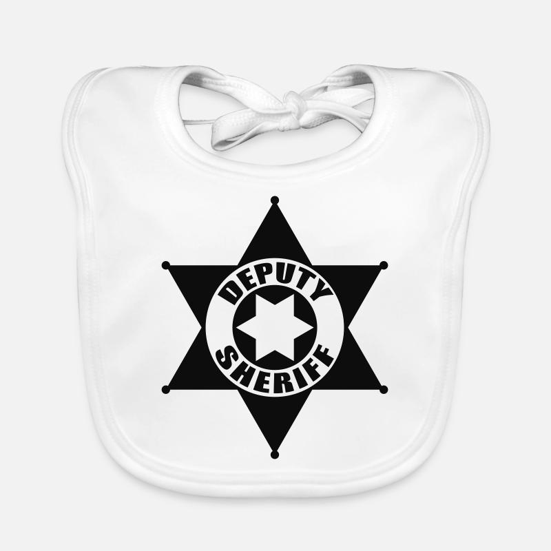 Sheriff star Organic Baby Bibs