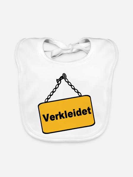 Party Shirt ,Feiern , Karneval, Verkleidet(25) - Baby Bio-Lätzchen - Weiß - Vorne