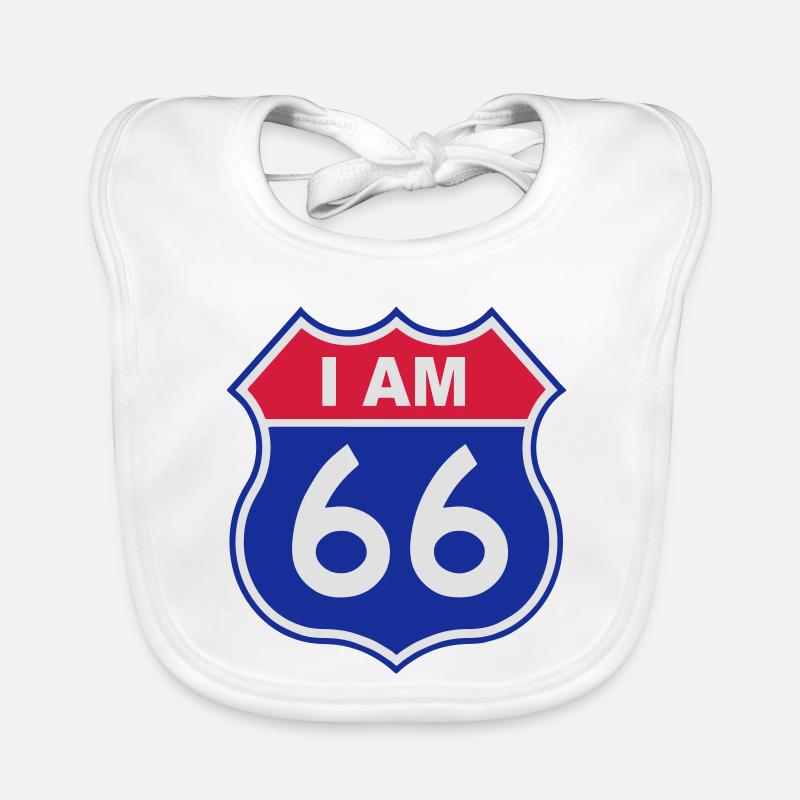 66 birthday Organic Baby Bibs